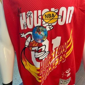 Travis Scott Rockets Large Red Jersey